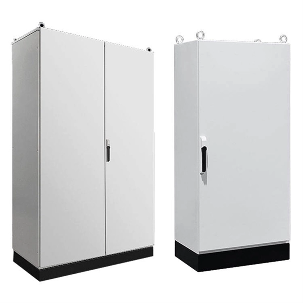 The distribution box is located above the door 