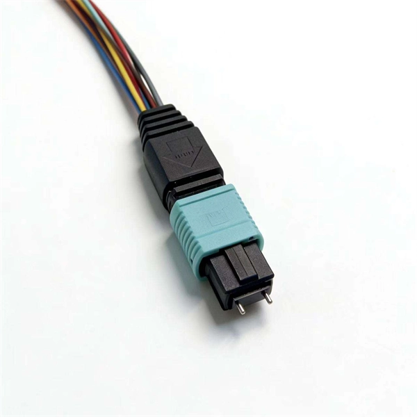 Distribution box with red and blue labels